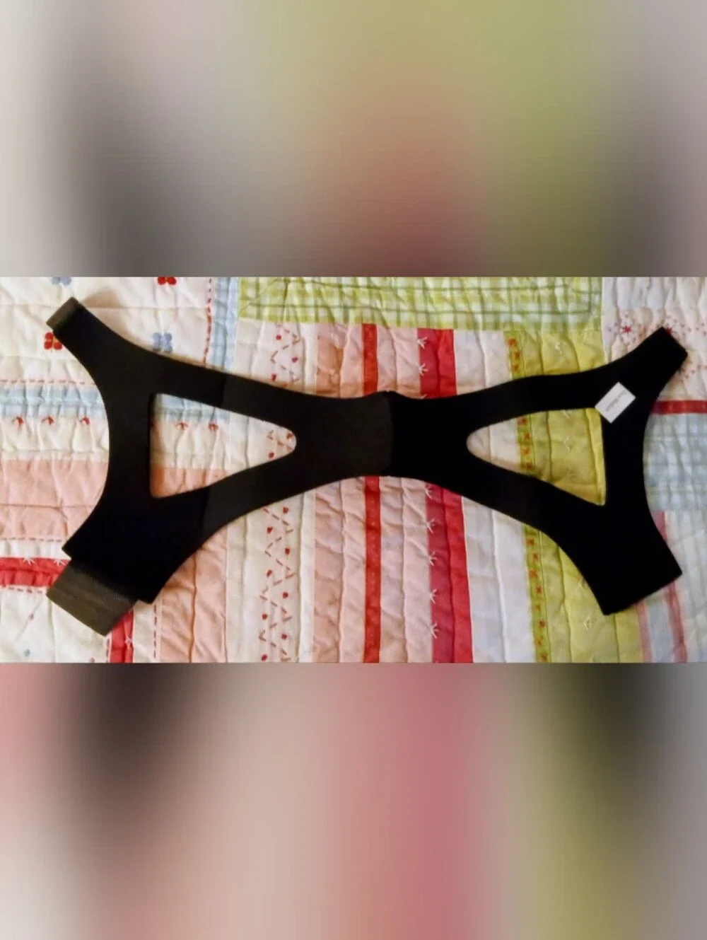 Sunset Adjustable Neoprene Chinstrap – Black